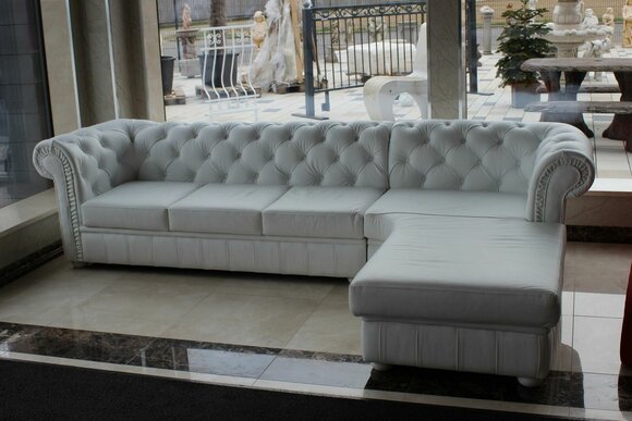 Chesterfield Ecksofa L-Form Design Couch Polster Sitz Sofa Eck Sofort Lieferbar
