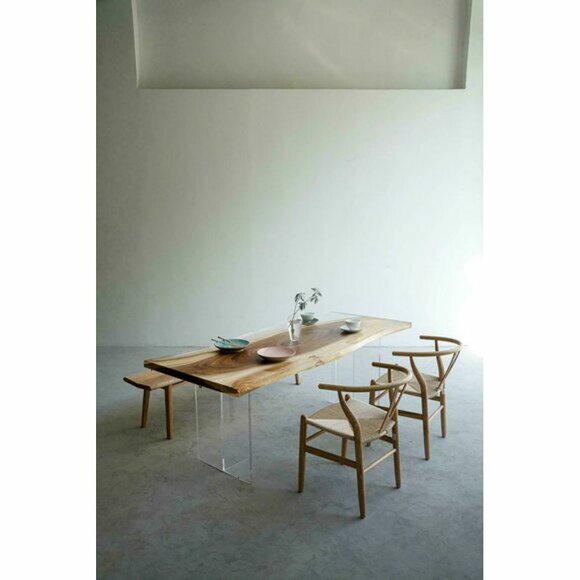 Tische Epoxid Harz Esstisch Holz Massive Möbel Wasserfall Epoxy Tisch