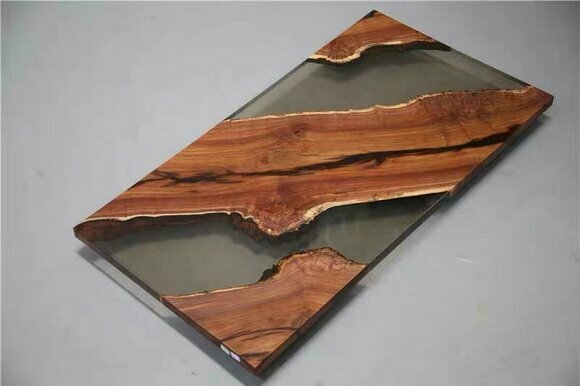 Esstisch River Tisch Echtes Holz Flusstisch Massiv Deko Epoxidharz Tische
