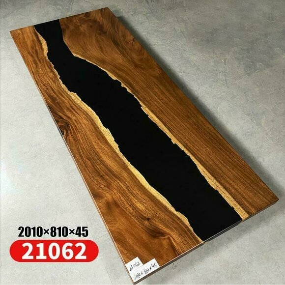 Esstisch River Tisch Massiv Tische 201*81 Flusstisch Echtes Holz Epoxidharz