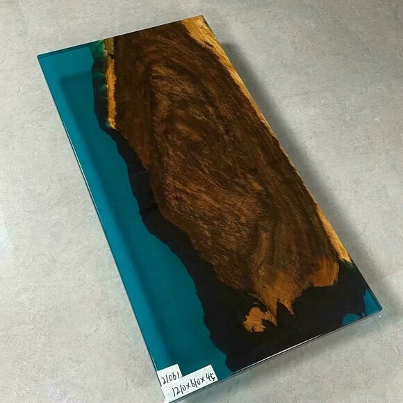 Couchtisch River Tisch Echtes Holz Flusstisch Massiv Epoxidharz Tische