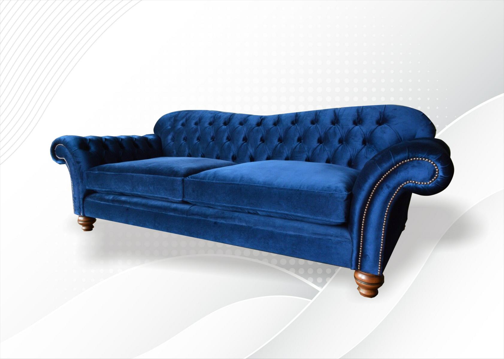 xxl Big Sofa Couch Chesterfield 240cm Polster Sofas 4 Sitzer Leder Textil