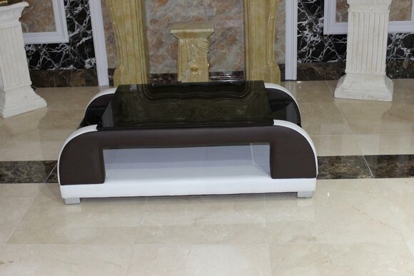 Moderner Leder Couchtisch Tisch Moderner Glastisch Design Tische Glas Sofort
