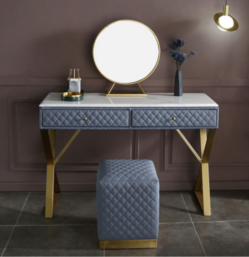 Schmink Tische Konsolen Tisch Schlaf Zimmer Holz Deko Spiegel + Kommode