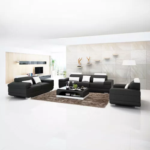 Moderne Couch Sofagarnitur 321 Sitzer Couchtisch Ledersofa Sofa Wohnlandschaft