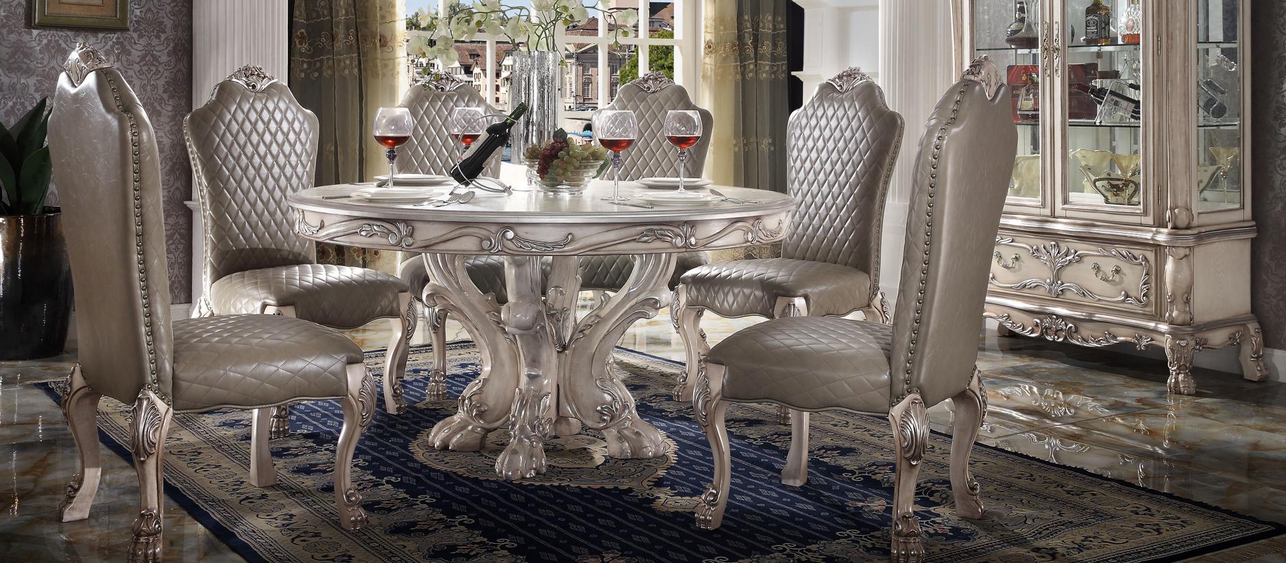 Esszimmer Stuhl Sessel Set 6x Stühle ohne Armlehnen Luxus Sessel Barock