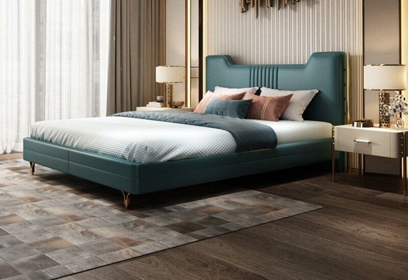 Modernes Holz Designer Bett Edles Möbel Doppel Betten Neu Schlafzimmer
