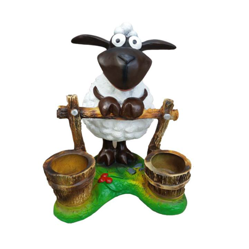 Lustiges Schaff Figur Dekoration Statuen Skulptur Garten Karikatur Figuren