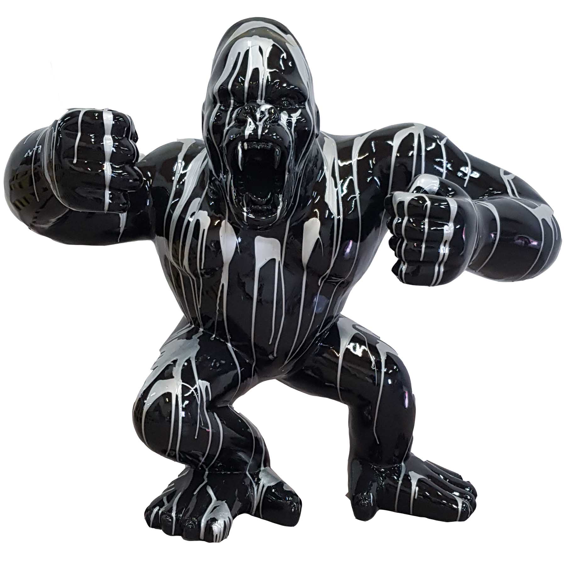 Designer Figur Statue Moderne Figuren Statuen Dekoration Deko Gorilla Garten