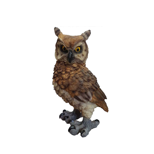 Garten Dekoration Vogel Eule 45cm Figur Statue Skulpturen Figuren