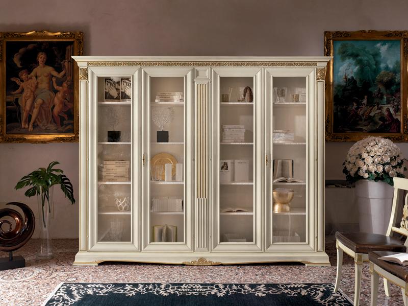 Vitrine Schrank Vitrinen Wohnzimmer Schaufenster Schränke Design Barock Rokoko Massivholz