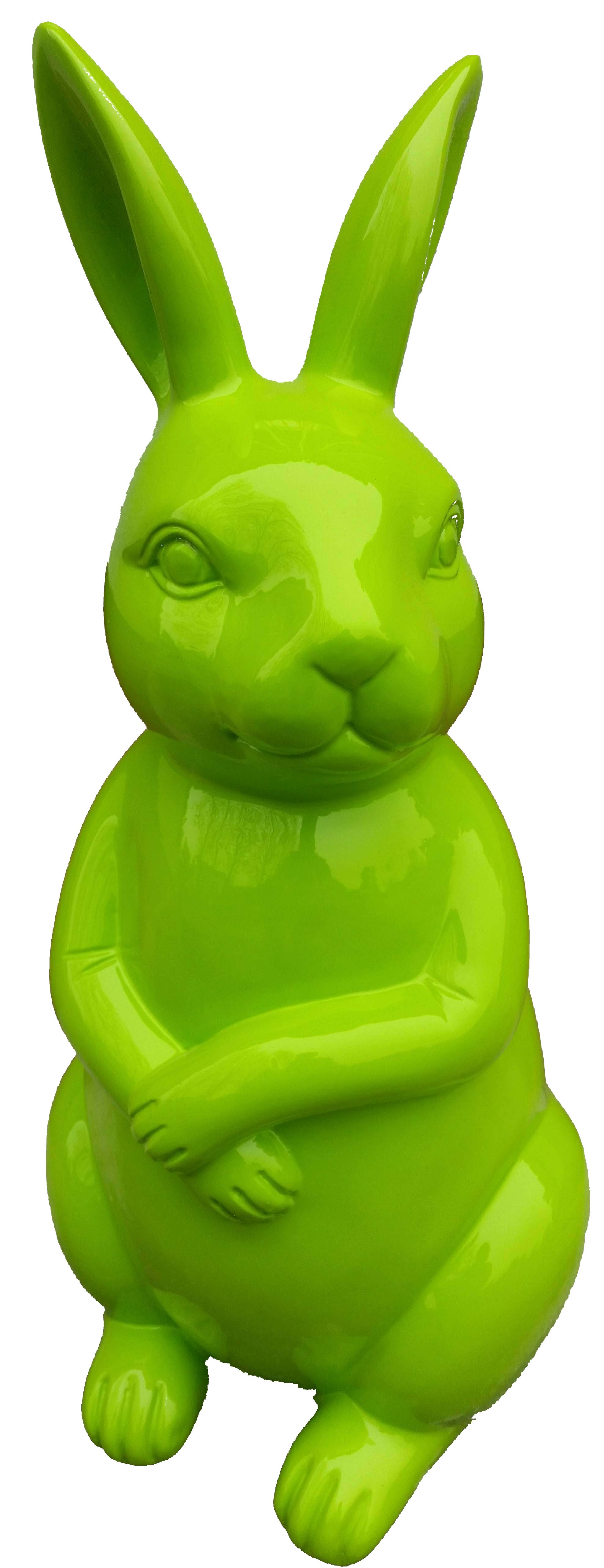 Designer Figuren Moderne Dekorationen Garten Figuren Grün Hase Skulptur