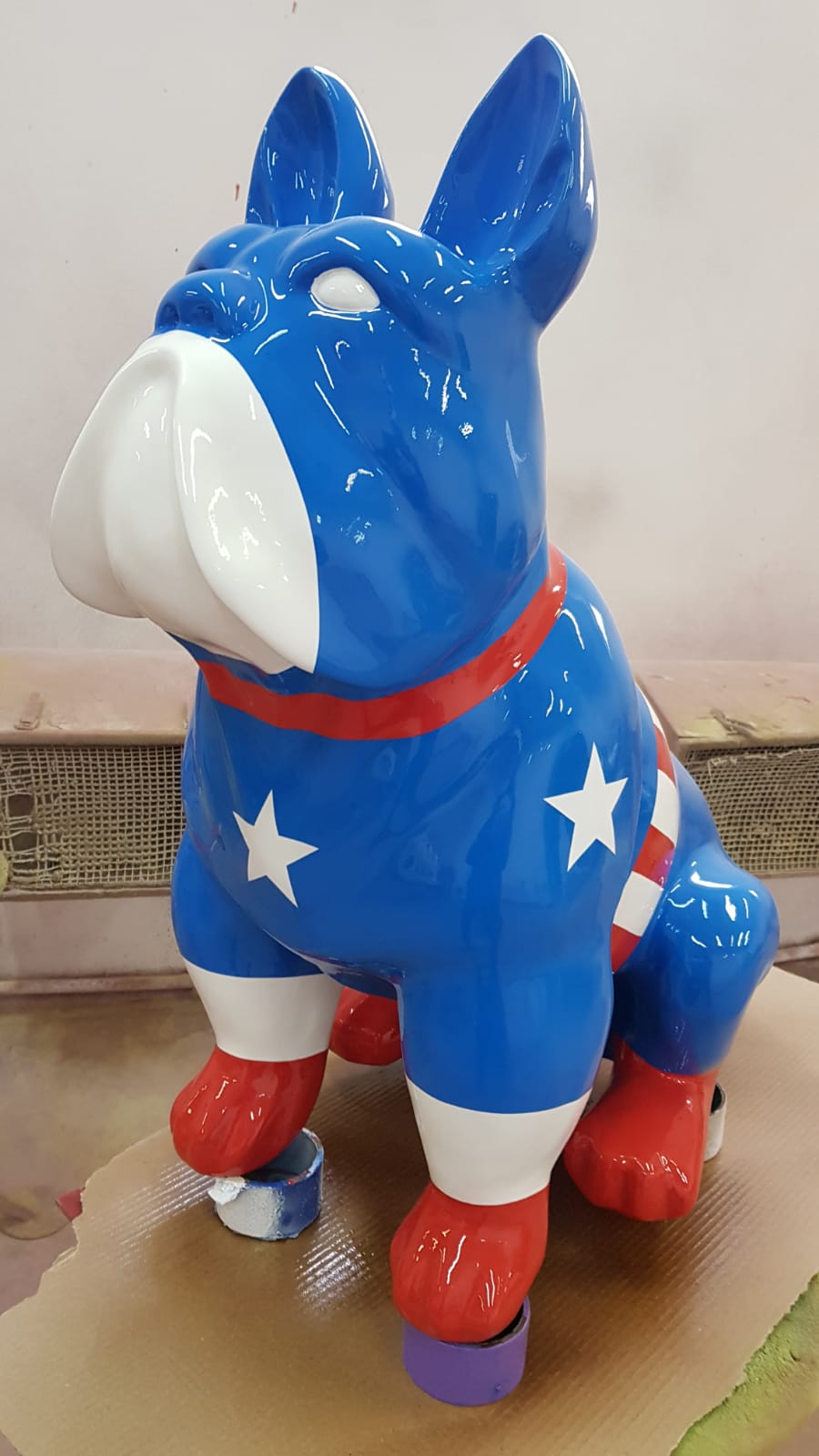 Designer Moderne Figur Statue Figuren Dekoration Hund Garten Skulptur Skulpturen