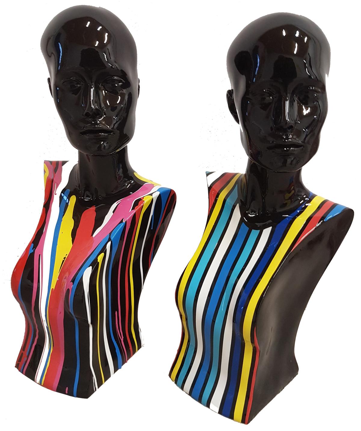 Design Figuren Skulpturen Moderne Frauen Büste Skulptur Deko Dekoration Abstrakt