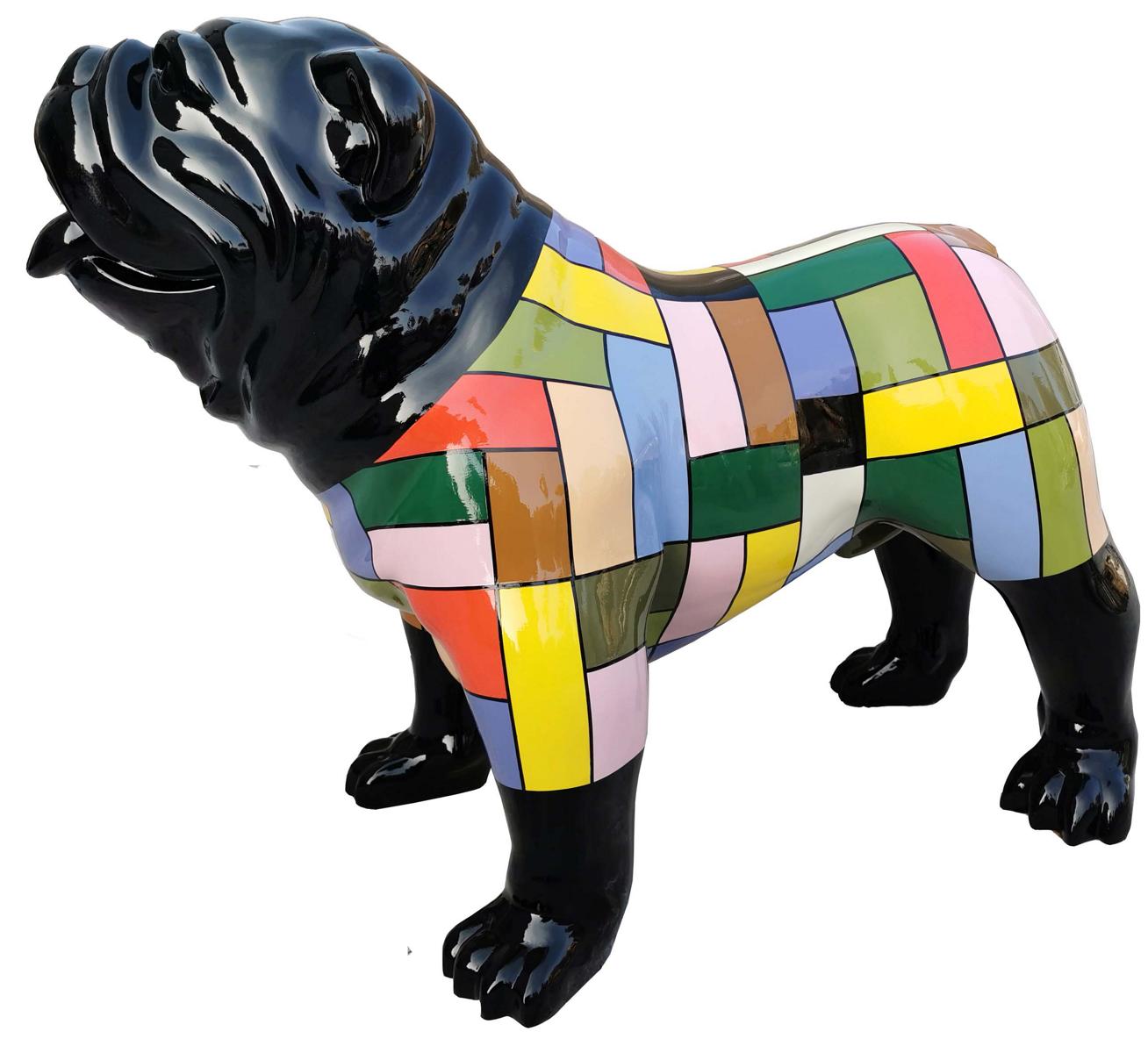 Hund Design Figuren Neu Skulpturen Moderne Bulldogge Skulptur Deko Skulpturen