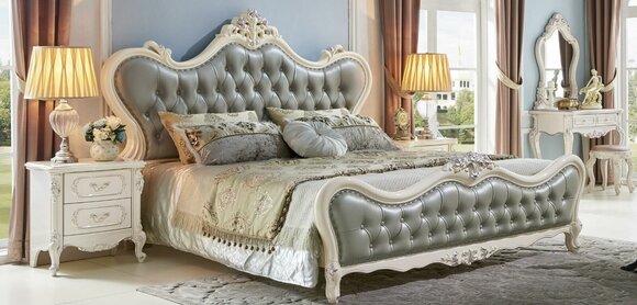 Polsterbett Betten Bett Hotel Polster Design Doppel Designer Massivholz