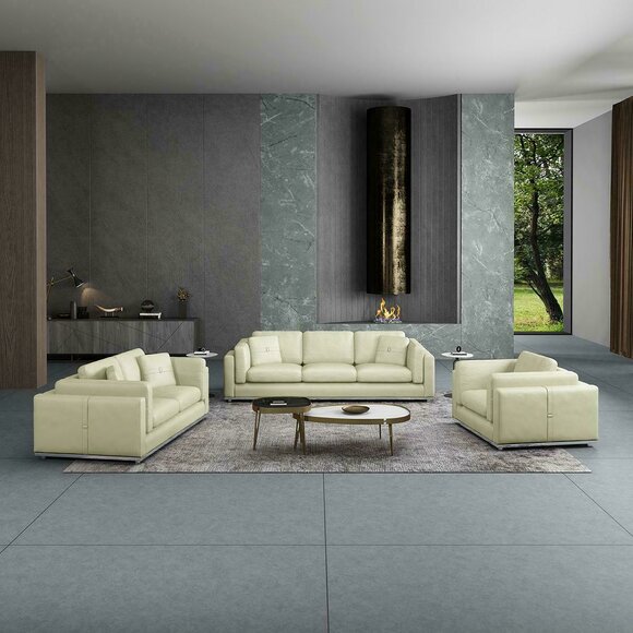 Modern Dreisitzer Sofa 3 Sitzer Couchen (ohne 2+1Sitzer) Polster Sofas Echtleder