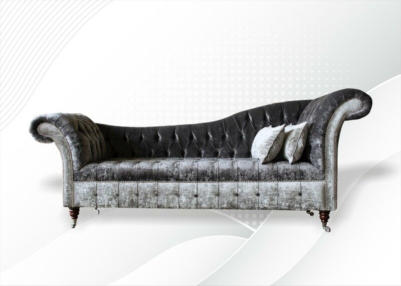 Chesterfield Chaise Lounge Wohnzimmer Modern Couchen Sofa Luxus