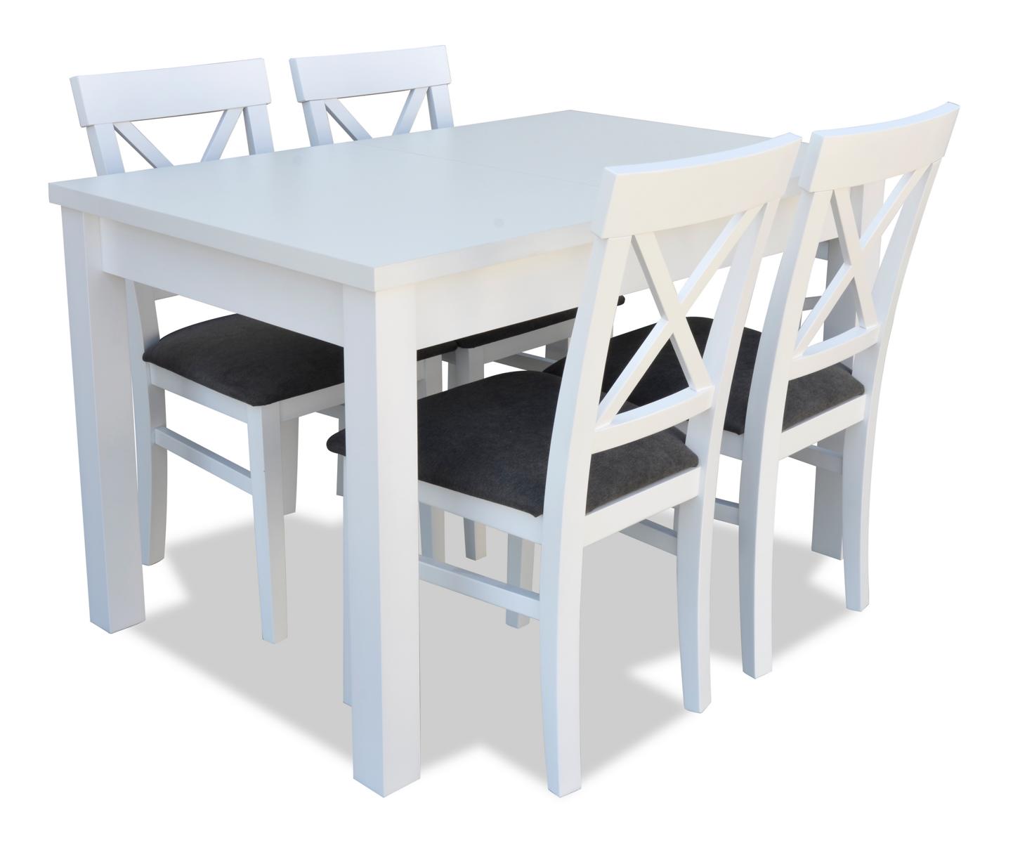Design Holz Esszimmer Set Tisch 4x Lehn Stühle Set Garnitur Polster 5tlg Lehn