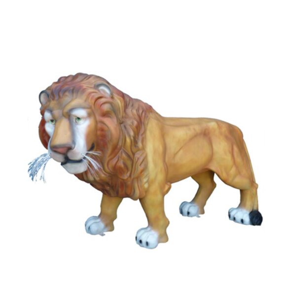 Garten Dekoration Zoo Löwe Statue Figur Deko Statuen Skulptur Figuren 210cm Neu