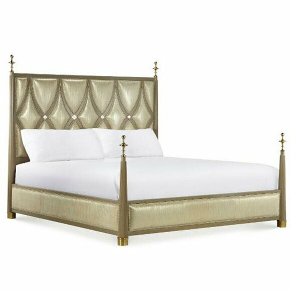 Doppelbett Textilbett Betten Designer Bett Leder Polster Schlafzimmer Ehe Neu !