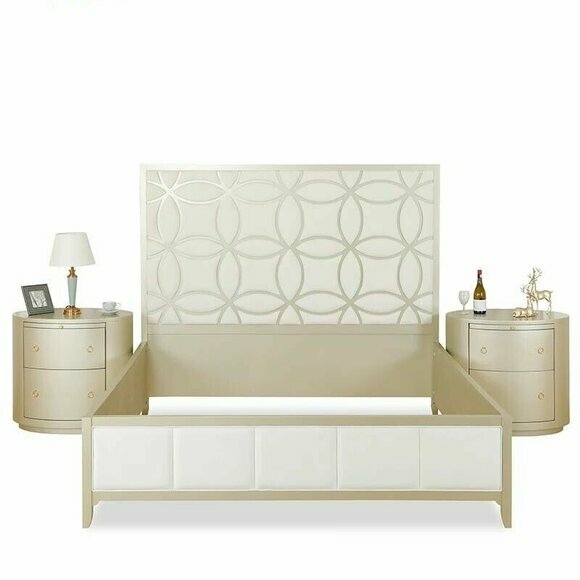 Luxus Bett Holz Betten 180x200cm Klassisch Schlafzimmer Italienische Möbel Neu