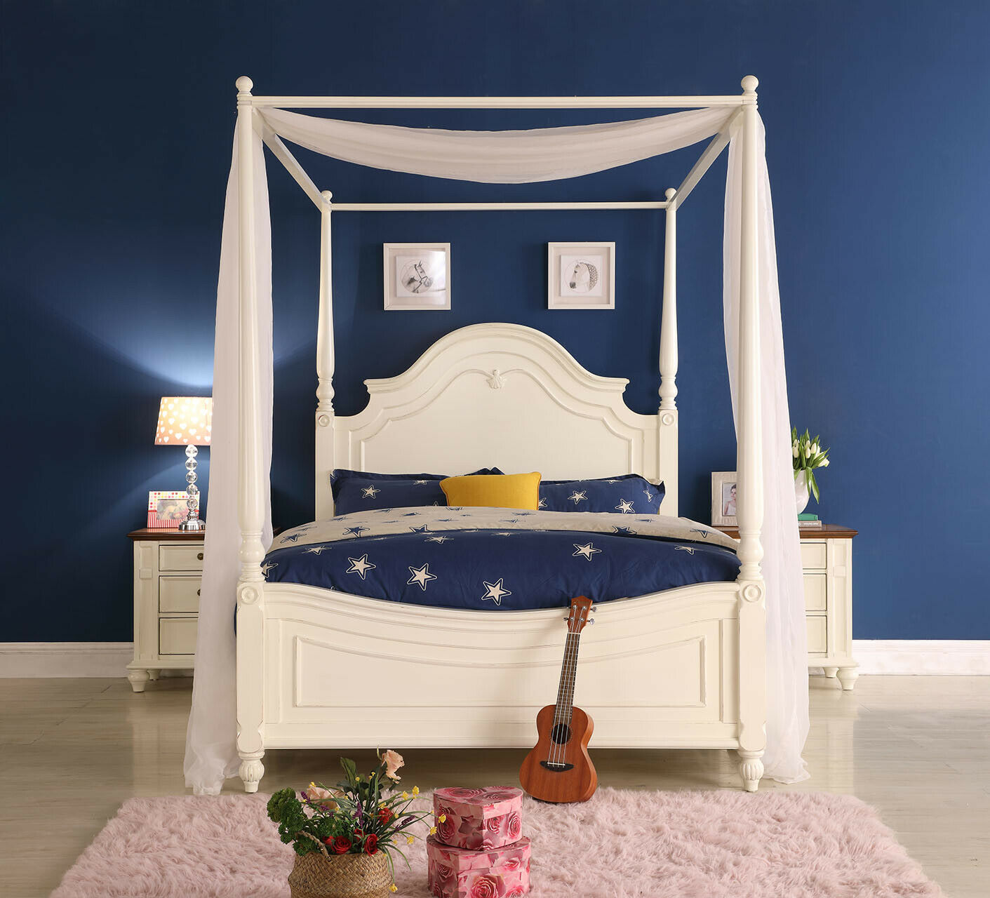 Luxus Himmelbett Echtes Holz Bett Design Betten Klassische Schlfzimmer