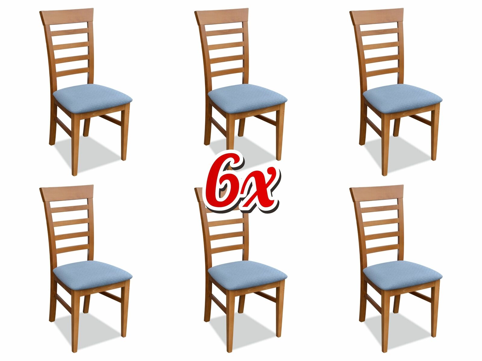 Garnitur Sessel 6x Lehnstühle Stühle Stuhl Polster Design Lounge Club Sitz Lehn