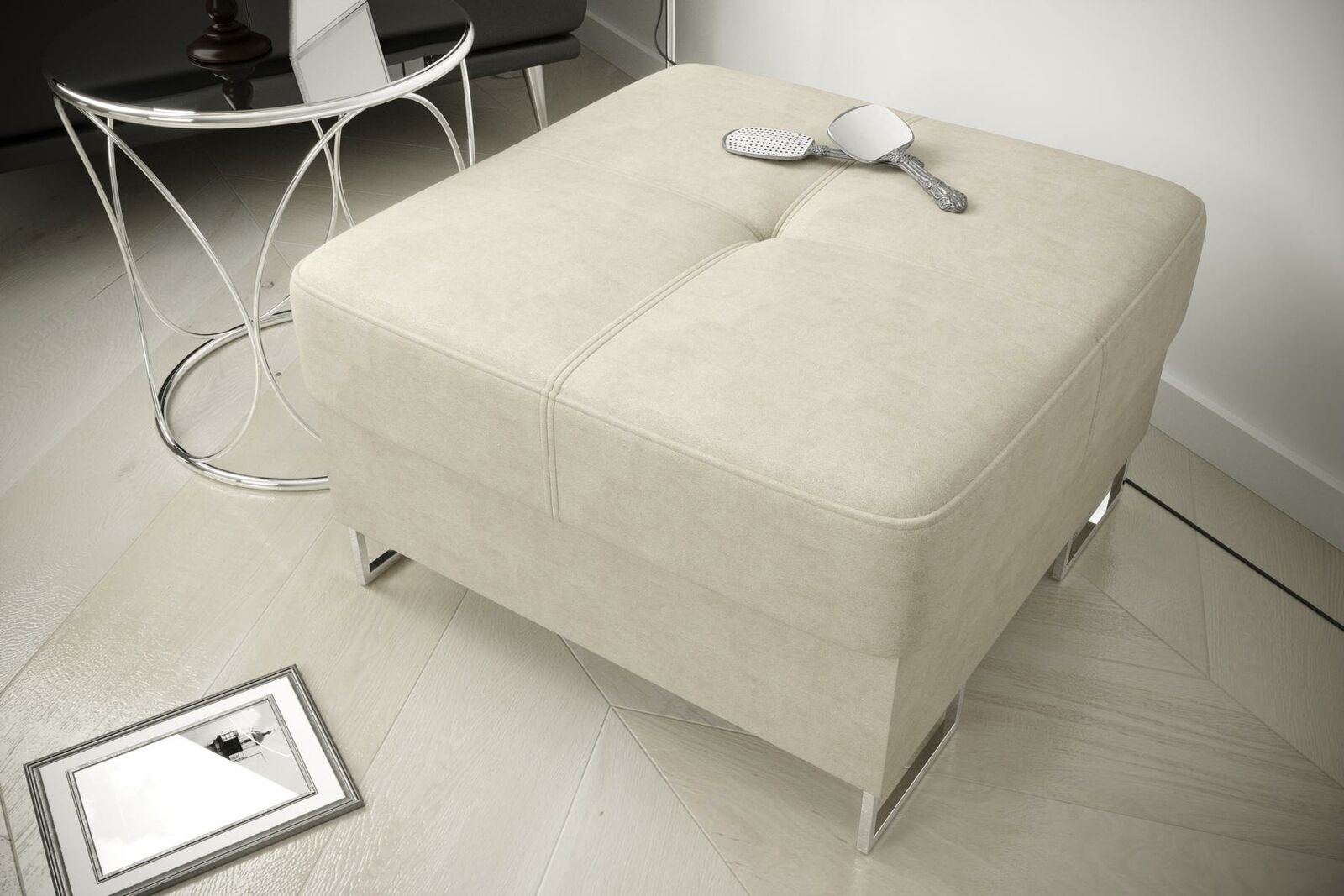 Hocker Bank Sitz Fußhocker Ottoman Pufa Neu Polsterhocker Sitzhocker Sitzbank