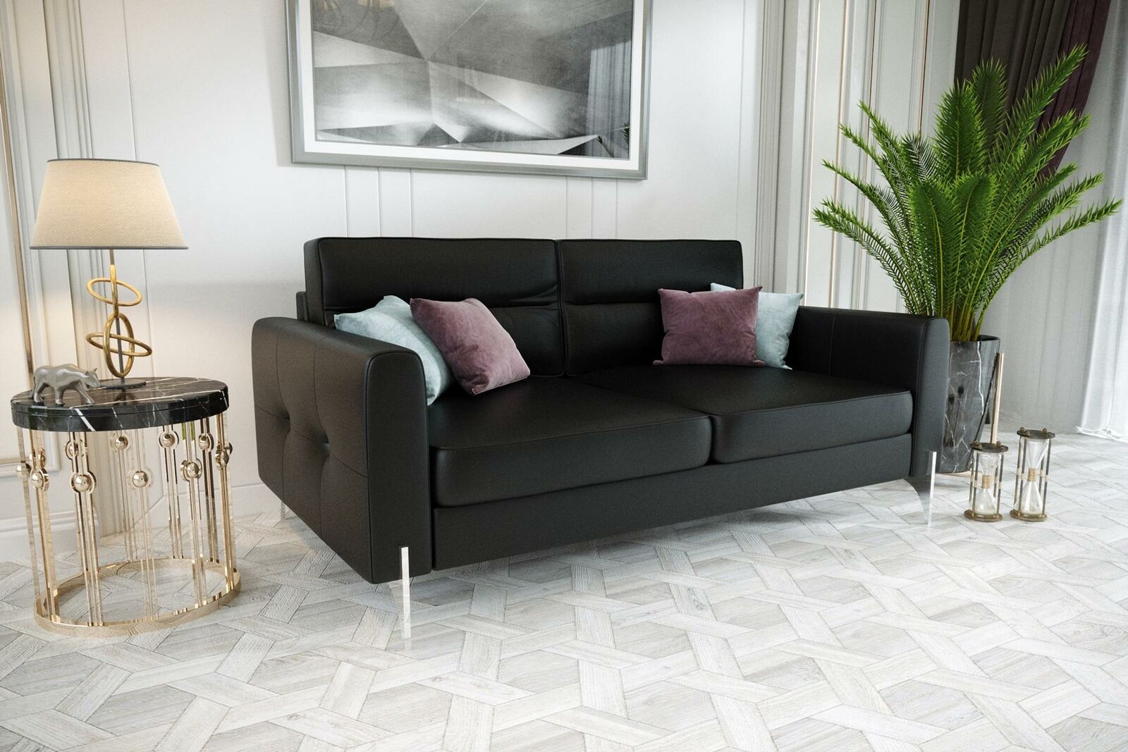 Sofas Couches Elegantes Design Luxus Samt Stoff Sofa Couch Polsterung 2 Sitzer