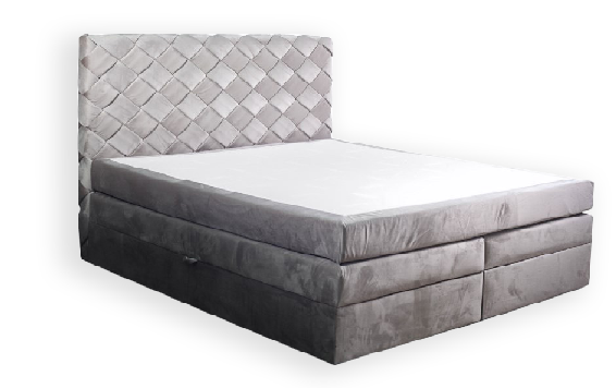 Boxspring Bett Lederbett 180x200cm Hotel Doppelbett Luxus Betten Modernes Neu