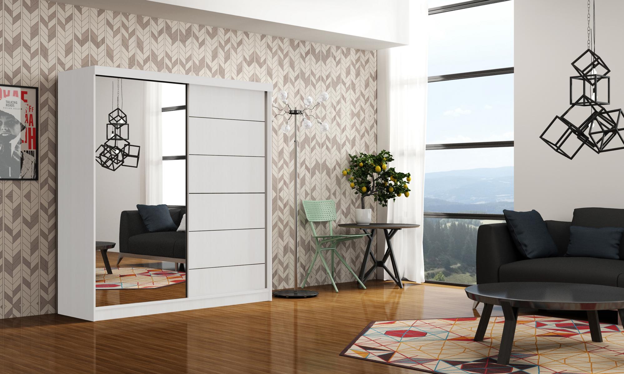 Design Schlaf Zimmer Schränke Kleider Holz Neu Edler Schrank Luxus Schwebetüren