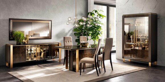 Esstisch Stühle Kommode 8tlg. Esszimmer Set Gruppe Garnitur Tisch arredoclassic