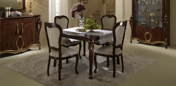 Esstisch Tisch Gruppe Esszimmer Wohnzimmer Garnitur Holz Design Tische Barock