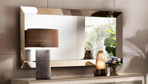 Wandspiegel Holz Rahmen Goldener Spiegel Wandspiegel Hängespiegel Wohnzimmer Neu