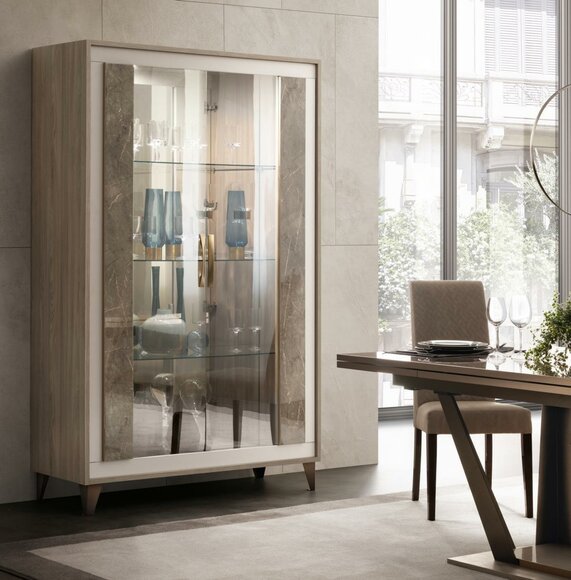 anrichte luxus schaufenster vitrine glas schrank modern stil italienische  möbel
