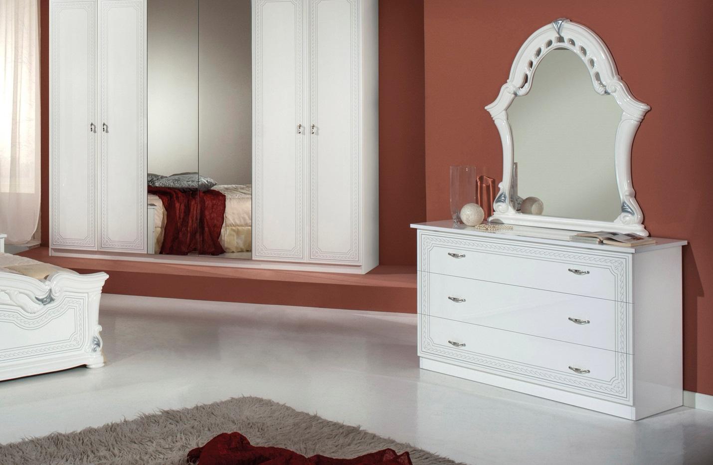 set kommode mit spiegel kommoden schlafzimmer holz schrank modern stil  design