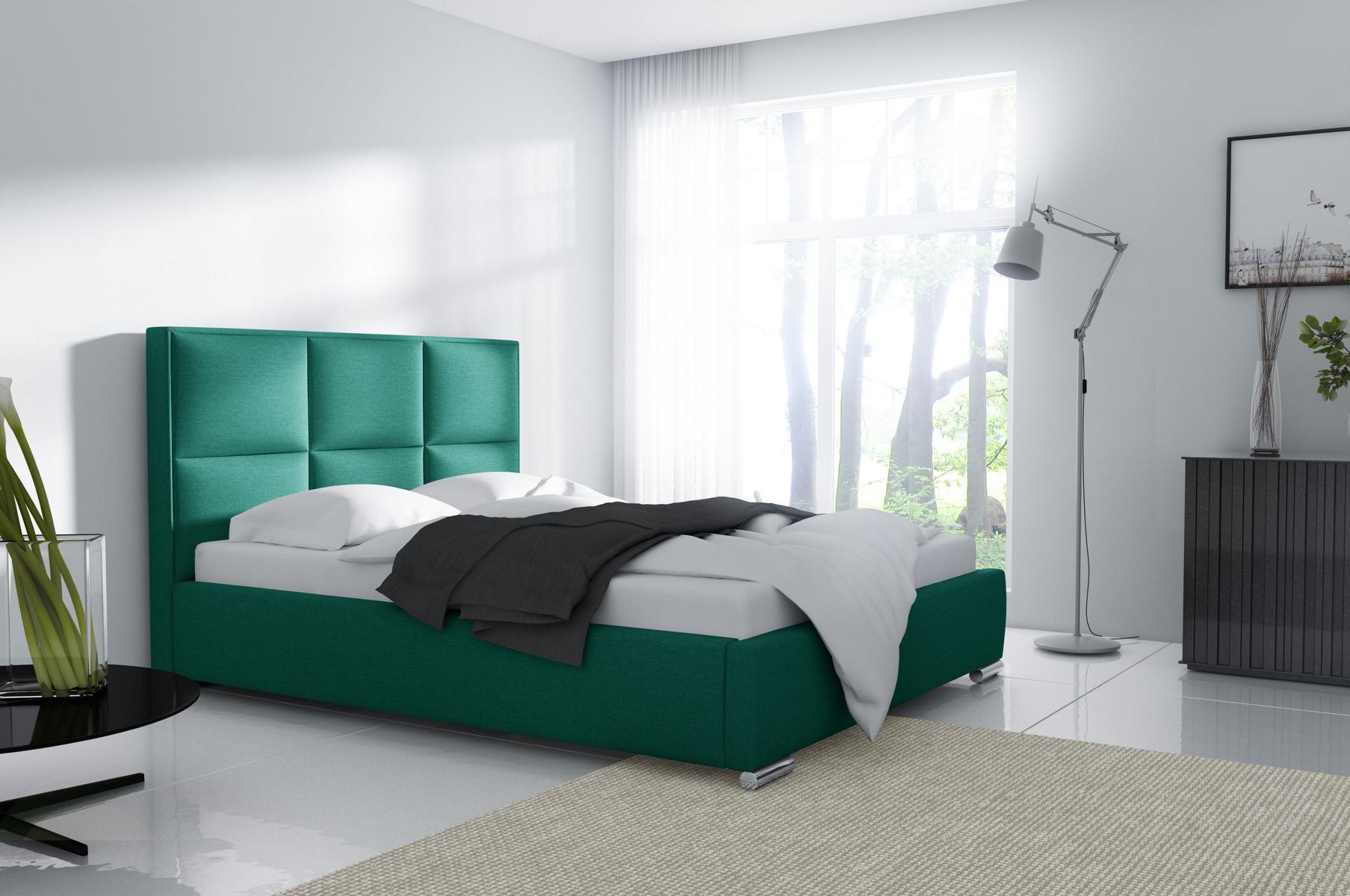 Bett Bettrahmen Grün Doppel Hotel Schlafzimmer Betten Möbel Einrichtung Design