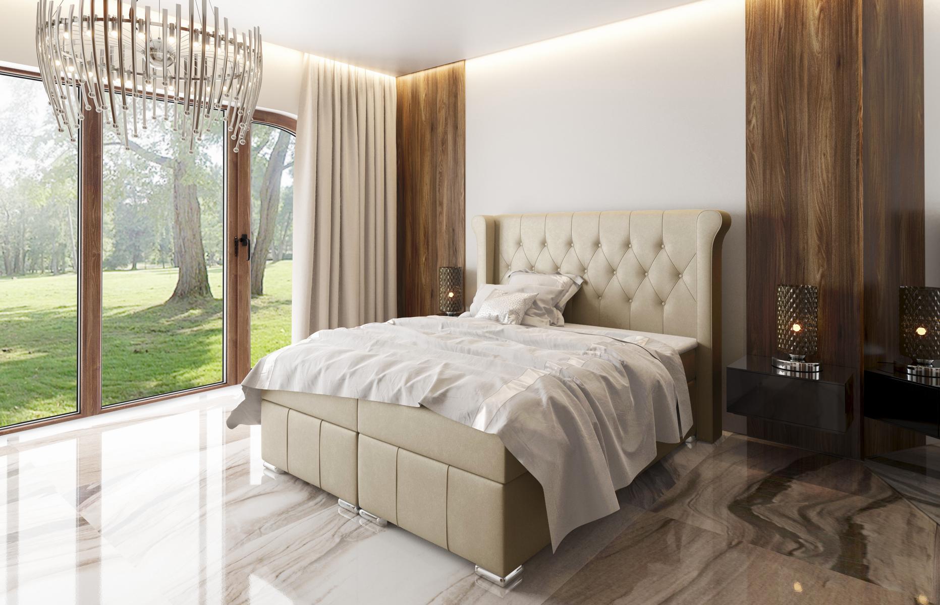 Chesterfield Bett + Bettkasten Boxspring Betten Schlafzimmer Hotel Alle Größen !