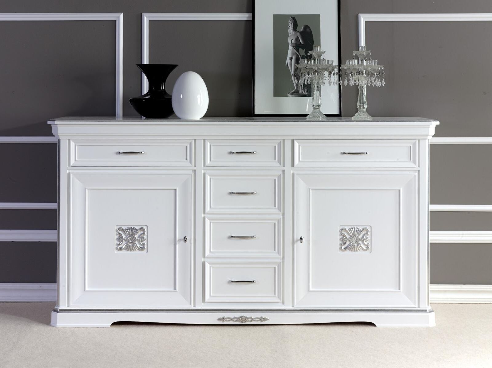 Kommoden Sideboards Massiv Holz Schrank Möbel Kommode Anrichte Sideboard Weiß