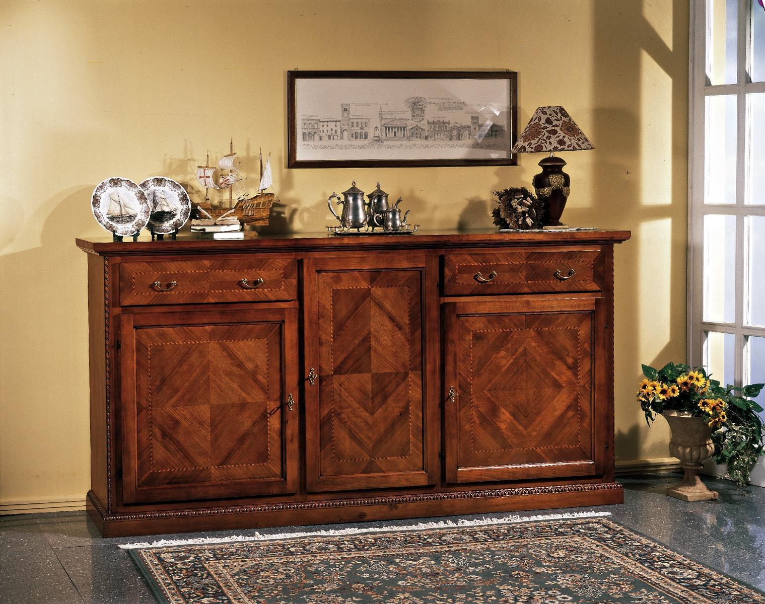 Kommode Schubladen Holz Sideboard Schrank Schränke Massiv Kommoden Wohnzimmer