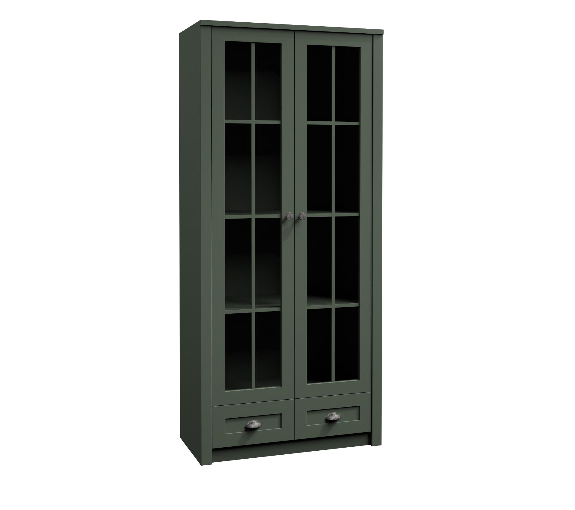 Landhaus Vitrinen Schrank Vitrine Handarbeit Wohnzimmer Schrank Holz Vitrine Neu