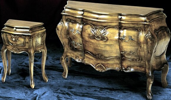 Kommode Holz Italienische Stil Möbel Luxus Kommoden Barock Sideboard Italien