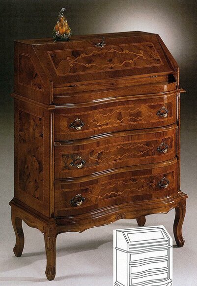 Luxus Kommode Anrichte Schrank Garderobe Sideboard Möbel Antik Stil Holz