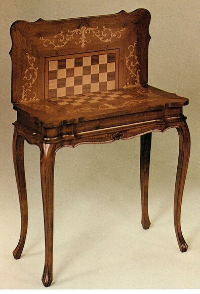 Spieltisch Schach Schachtisch Tisch Holz Tische Das Spiel Möbel Antik Stil