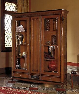 Vitrine Regal Bücherschrank Wohnwand Schrank Möbel Regale Schränke Wand Möbel