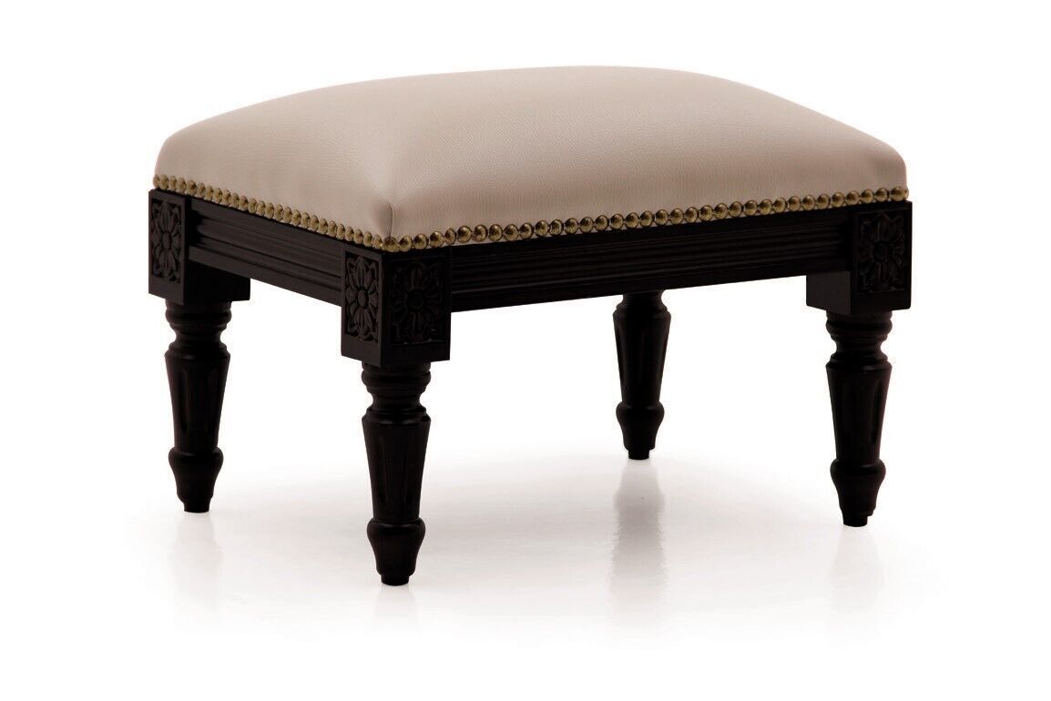 Designer Hocker Polster Fußhocker Wohnzimmer Bank Ottomane Sitzhocker Sitzpouf