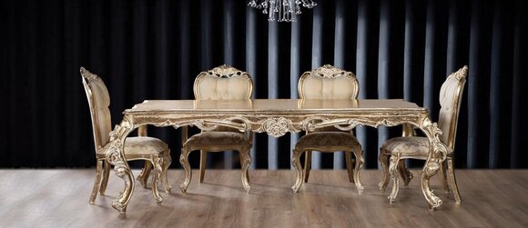 Tisch Esszimmertisch Esstisch Esszimmer Holz Luxus Tische Barock Ess Möbel Neu