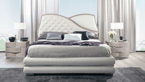 Bett Bettgestellee Bettrahmen Betten Doppel Luxus Doppelbett Weiß Modern Design