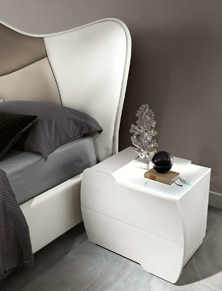 Nachttische Konsolen Beistell Tisch Nachtkonsolen Holz Weiß Modern Nachttisch